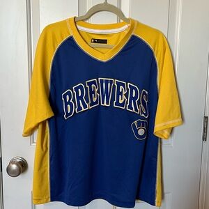 Genuine Merchandise Brewers Blue and Yellow Jersey, Size XL